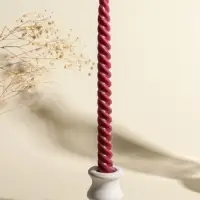 Набор свечей витых, 2х25 см, 4 шт, палитра розового 25,5х8,8х2,4 см