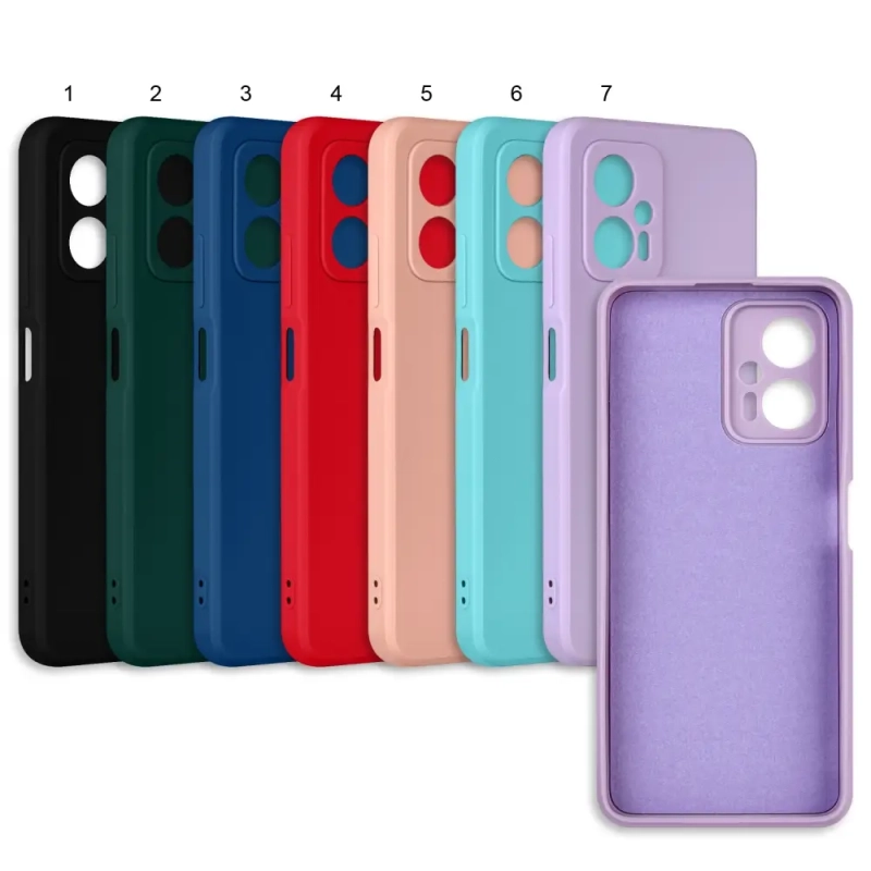 Чехол Xiaomi Poco X4 цветной силикон