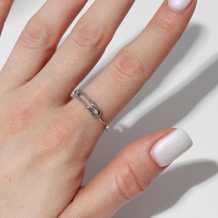 Кольцо &laquo;Настроение&raquo; булавка, цвет серебро, безразмерное