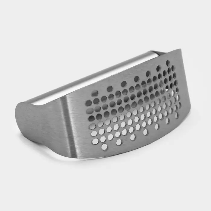 Пресс для чеснока Доляна Steel, 10&times;5 см, цвет серебряный