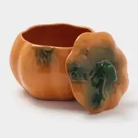 Горшок для запекания Борисовская керамика &laquo;Тыква&raquo;, 600 мл, оранжевый