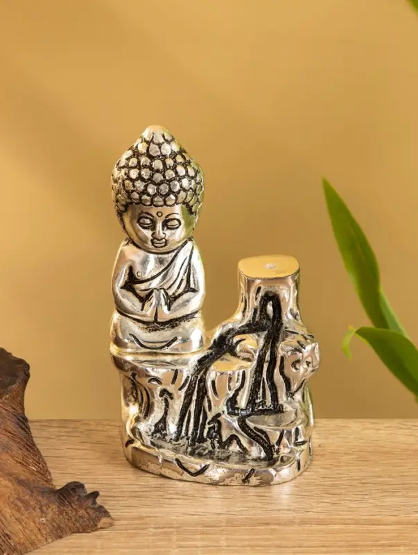 Подставка под благовония "Будда Намасте" алюминий 7х6х11 см