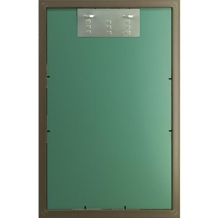 Зеркало &laquo;Макао&raquo;, настенное серебро, 45х70 см, рама пластик, 33 мм