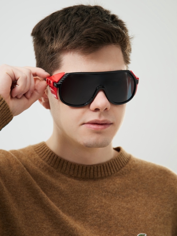 Очки солнцезащитные спортивные, uv 400, дужка 13 см, высота 5.8 см, ширина линзы 7.2 см