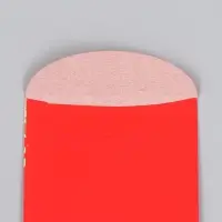 Конверт денежный бумага "Исполнения всего задуманного"набор 6шт красный с золотом 9х16,7 см