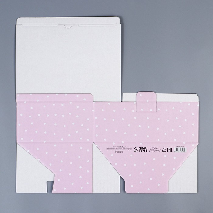 Коробка подарочная сборная, упаковка, &laquo;8 марта&raquo;, 26 х 19 х 10 см