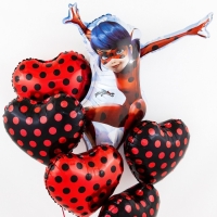 Шар фольгированный 33" &laquo;Леди Баг&raquo;, 2-сторонний