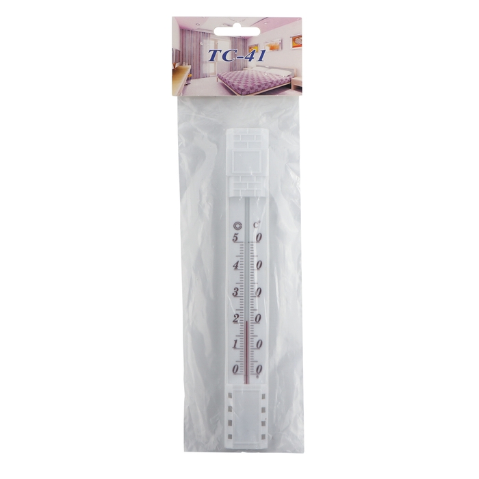 Термометр, градусник комнатный, для измерения температуры, от 0&deg;С до +50&deg;С, 26 х 3 см