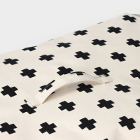 Кофр для хранения вещей &laquo;Ажур&raquo;, 55&times;42&times;25 см, цвет чёрно-молочный