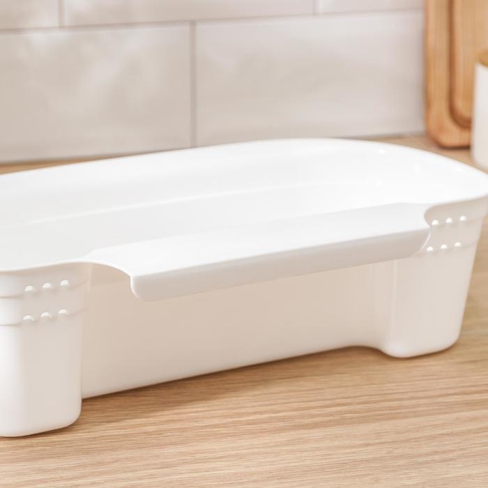 Органайзер для мусора подвесной, 31&times;18&times;9.5 см, цвет белый