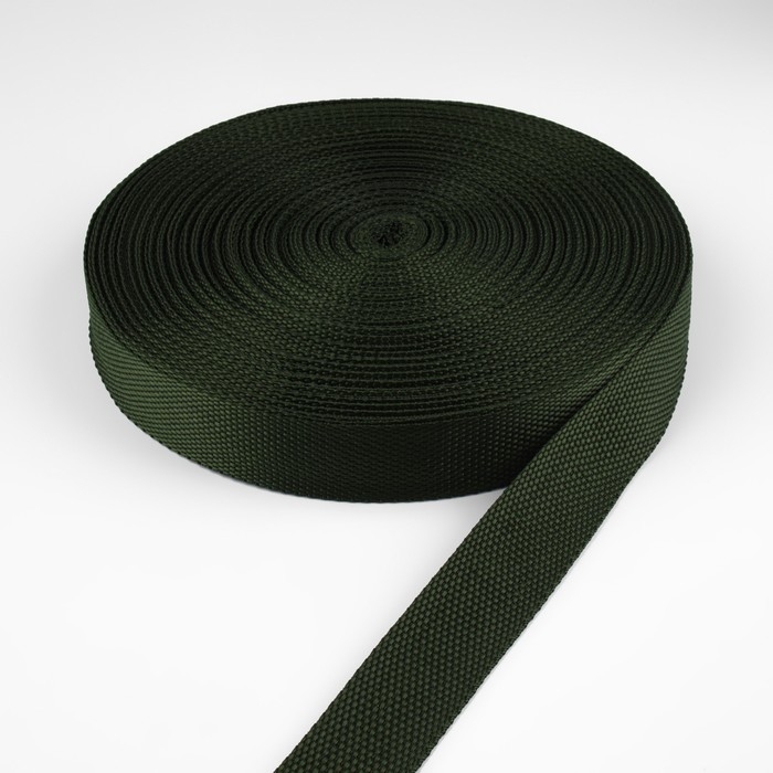 Стропа ременная, 30 мм, 50 &plusmn; 1 м, плотность 12,5 гр/м, цвет хаки №36