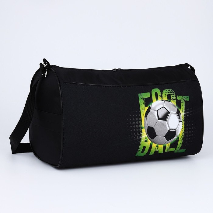 Сумка детская спортивная для мальчика &laquo;Футбол&raquo;, 40х21х24 см, цвет чёрный