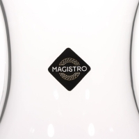 Декантер стеклянный с металлической крышкой Magistro &laquo;Богема&raquo;, 1,5 л, 15,5&times;20,5 см