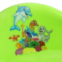 Горшок детский антискользящий &laquo;Бэйби-Комфорт&raquo; с крышкой, съёмная чаша, цвет салатовый