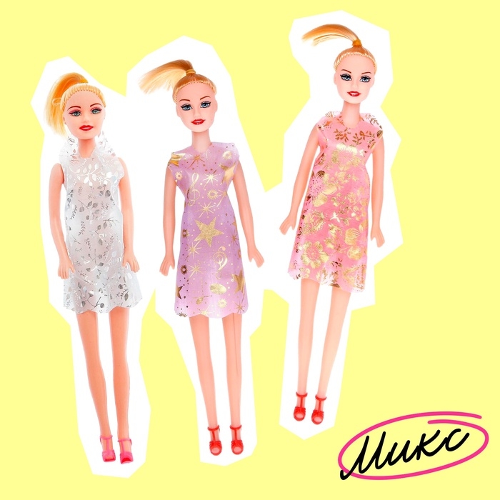 Кукла-модель &laquo;Тина&raquo; в платье, МИКС