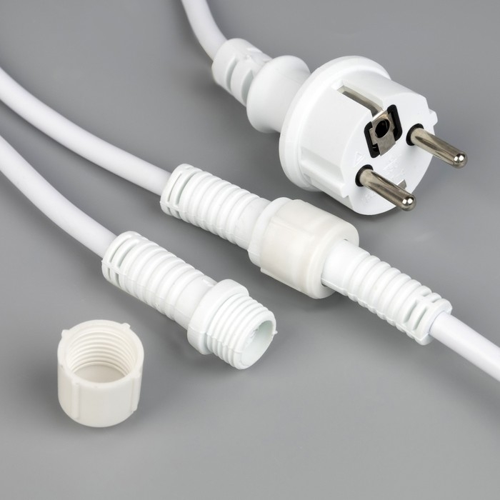 Гирлянда &laquo;Ретро белт-лайт&raquo; со свесами 10 и 20 см, 10 м, IP54, УМС, 2W, белая нить, шаг 50 см, Е27 (без ламп), 220 В