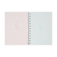 Записная книжка подарочная на гребне 80л,линия, цветной блок,облож.ПВХ 3D Аниме(17,7х13,7см)   10539