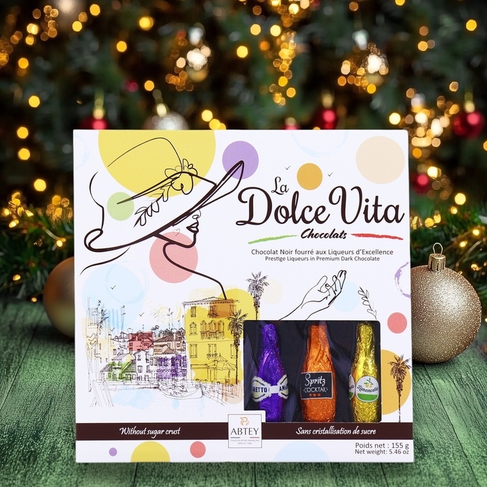 Новый год. Шоколад фигурный DOLCE VITA, ассорти ликёров, 13 г