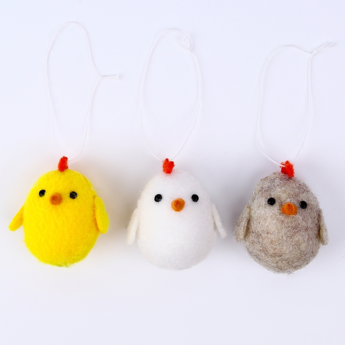 Мягкая игрушка &laquo;Цыплёнок&raquo; на подвесе, 6 см, цвет МИКС