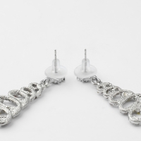 Новый год! Серьги &laquo;Новогодние&raquo; спираль- ёлочка, цветные в серебре