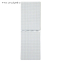 Блокнот А5, 50 листов в клетку на гребне "Тёмно-красный", обложка мелованный картон