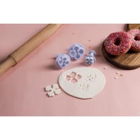 Набор плунжеров кондитерских Доляна &laquo;Клевер&raquo;, 3 шт, d=4,8/3,7/2,7 см