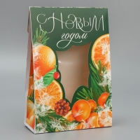 Коробка подарочная новогодняя складная &laquo;Зимние прянности&raquo;, 15 х 7 х 22 см, Новый год