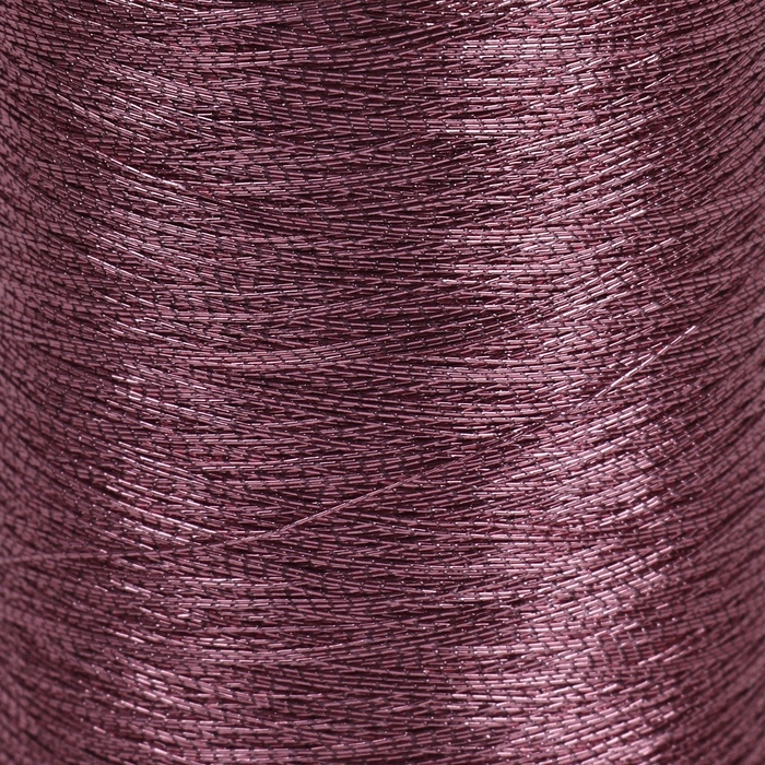 Набор металлизированных ниток, 91 &plusmn; 1 м, 6 шт, цвет розовый