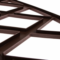 Ограждение декоративное, 35 &times; 232 см, 4 секции, пластик, коричневое, MODERN, Greengo