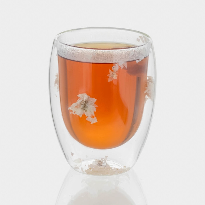 Набор стаканов с двойными стенками &laquo;Сухоцвет&raquo;, 350 мл, 9,5х11,5 см, 2 шт