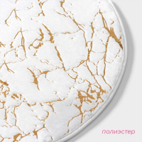 Коврик для дома Доляна &laquo;Золото&raquo;, 60&times;60 см, цвет бежевый