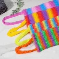 Мочалка для тела Доляна &laquo;Радуга&raquo;, 12&times;45 см, МИКС