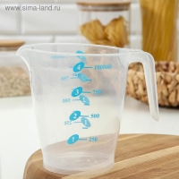 Стакан мерный &laquo;Колор&raquo;, 1000 мл, 17&times;11,5&times;14 см, цвет МИКС