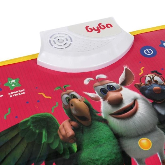 Двусторонний плакат &laquo;Буба&raquo; русская и англ. азбуки.200 вопросов, заданий