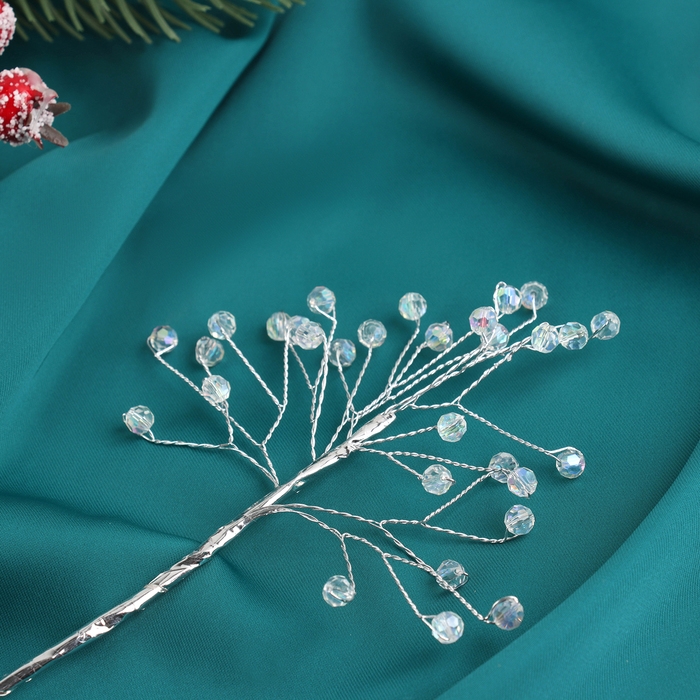 Декор "Хрустальная сказка" 18 см, прозрачный шарик