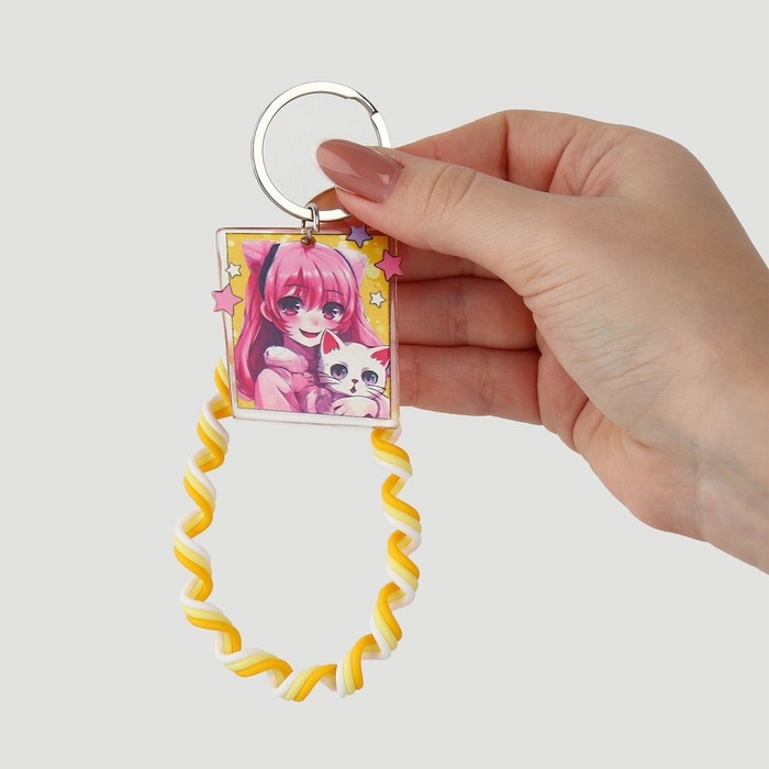 Брелок для ключей детский шнурок &laquo;Счастливая&raquo;, 15 х 6 см