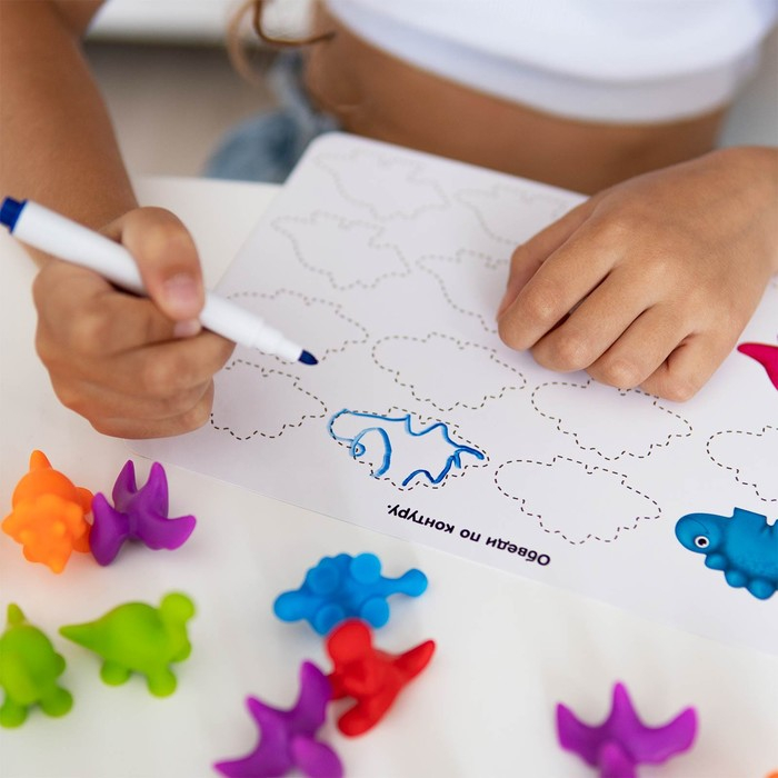 Развивающий набор &laquo;Умные динозавры&raquo;, 20 карточек, 3+