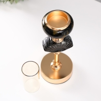 Подсвечник металл на 1 свечу d=5 см "Лола" 10х10х33 см