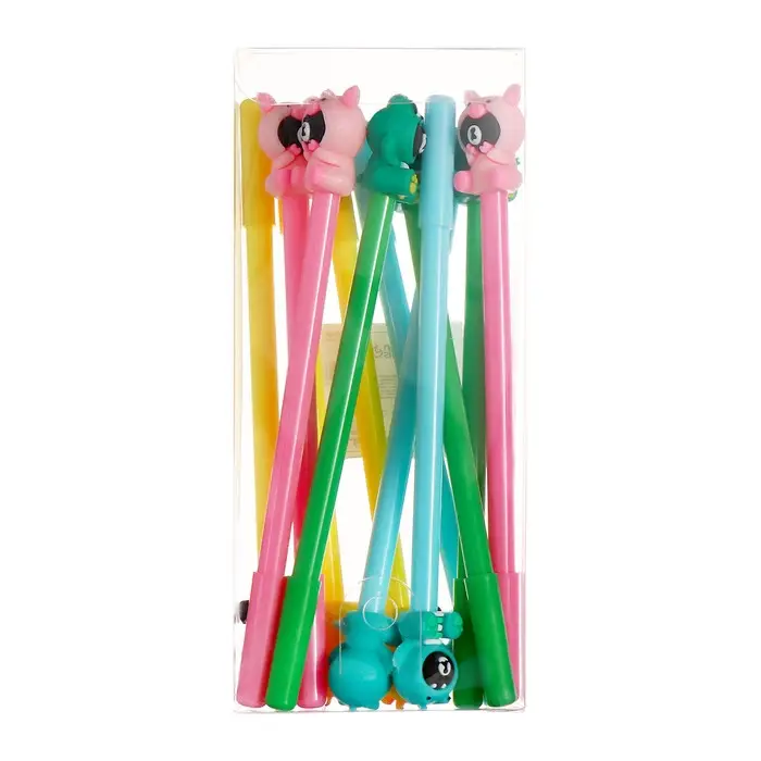 Ручка - прикол гелевая &laquo;Мишка в костюме&raquo; МИКС