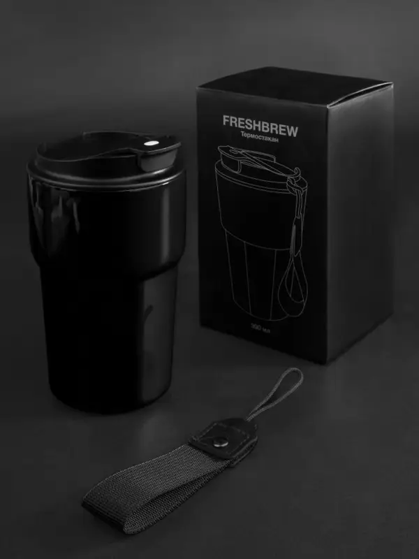 Термостакан Freshbrew, черный
