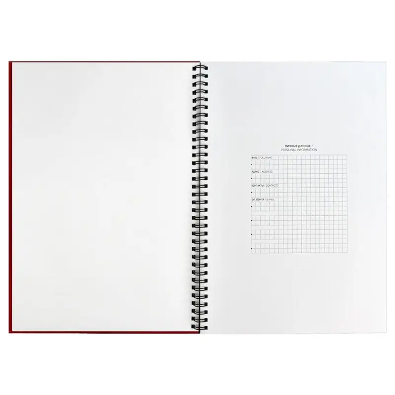 Ежедневник Notera Maxi, недатированный, красный