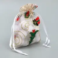 Мешочек подарочный органза &laquo;Золотые мгновения&raquo;, 10 х 12 см +/- 1.5 см