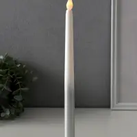 Ночник свеча "Нежность" набор 2 шт LED 2xААА серебро 2х2х27,5 см