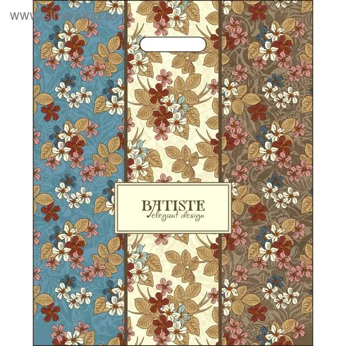 Пакет &laquo;Батист&raquo;, полиэтиленовый с вырубной ручкой, 60 мкм 38&times;47 см