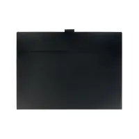 Папка А4, 5 отделений, Calligrata, 600 мкм, на кнопке, черная, матовая