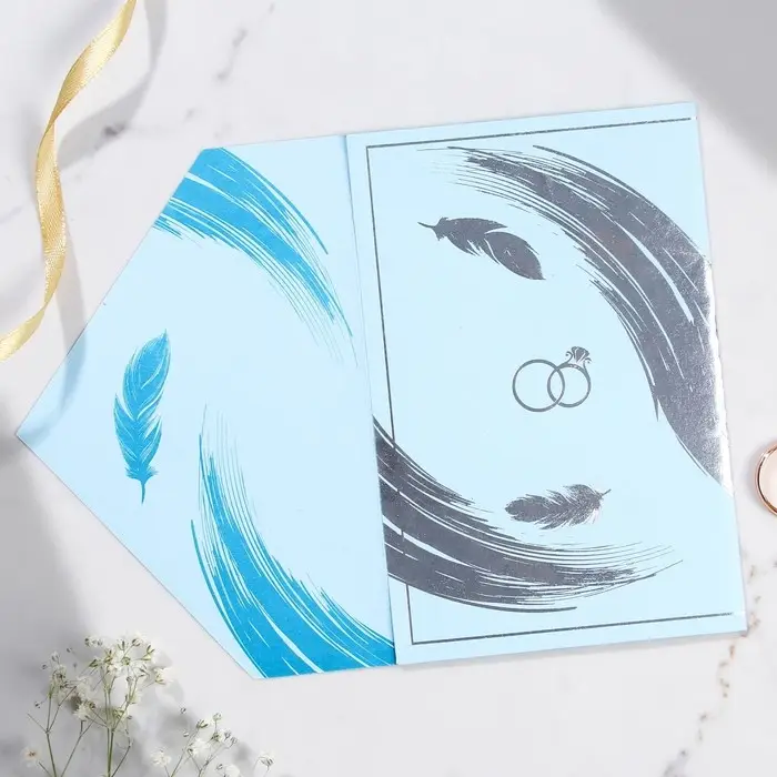 Приглашение на свадьбу: с конвертом &laquo;Нежность&raquo;, 10 х 15 см.