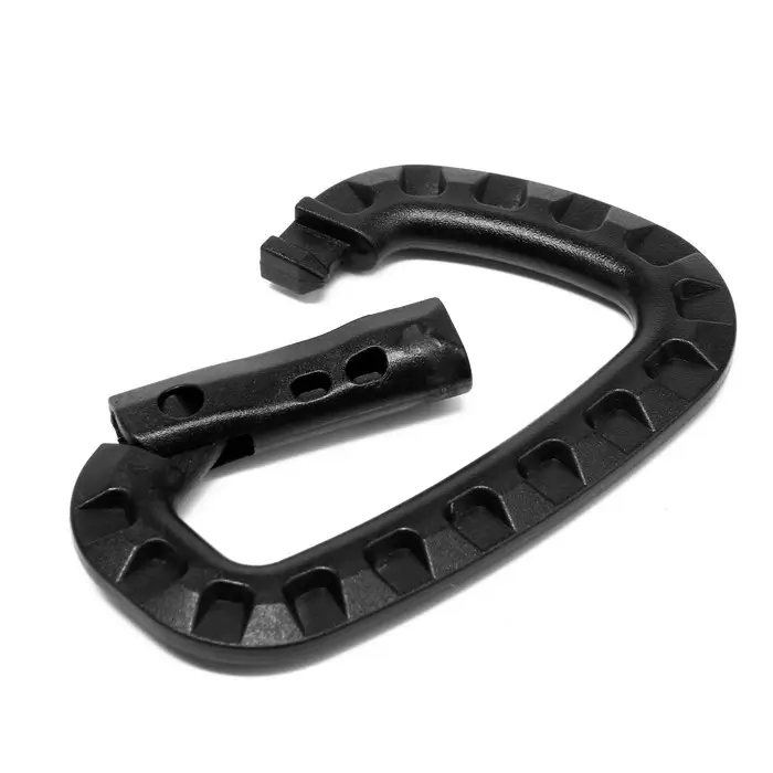 Карабин тактический D-образный ТУНДРА, 84&times;56&times;7 мм, черный