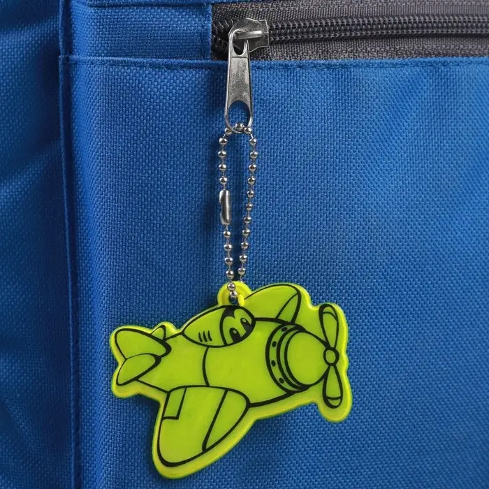 Светоотражающий элемент &laquo;Самолёт&raquo;, двусторонний, 6&times;5.5 см, МИКС