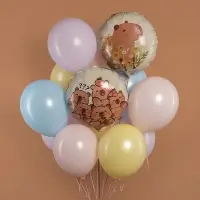 Воздушный шар фольгированный 18" &laquo;Капибары с апельсинами&raquo;, круг