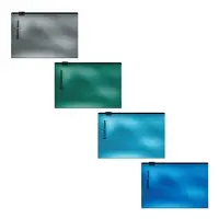 Папка-конверт на ZIP-молнии Card Size (112х81мм), 180 мкм, ErichKrause, Glossy Ice Metallic, глянцевая, непрозрачная, микс